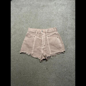 Tan Jean shorts